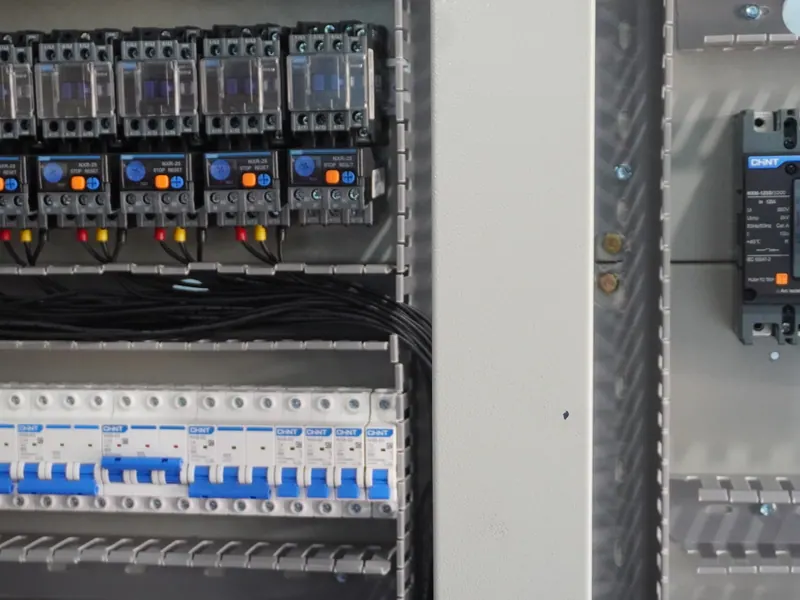 Susunan MCCB dan MCB pada panel distribusi